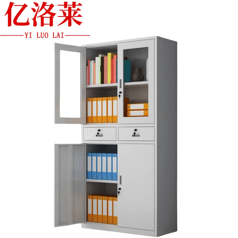 亿洛莱 中二斗文件柜 850*390*1800mm 台高清大图