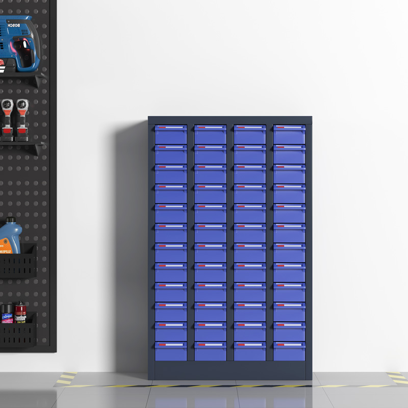 臻远 ZYLJG-W36 零件柜 48抽蓝色无门中号 610*220*954高清大图