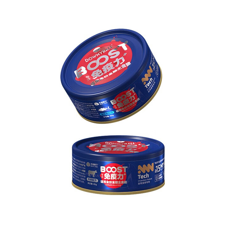 毛球殿下(DOWNYBALL) Boost系列猫用免疫罐头鸭肉配方85g*12罐/盒(单位:盒)高清大图
