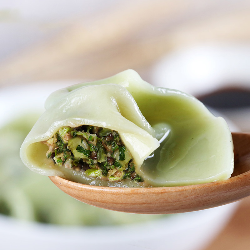 湾仔码头 多菜多益香菇青菜上品素菜水饺720g
