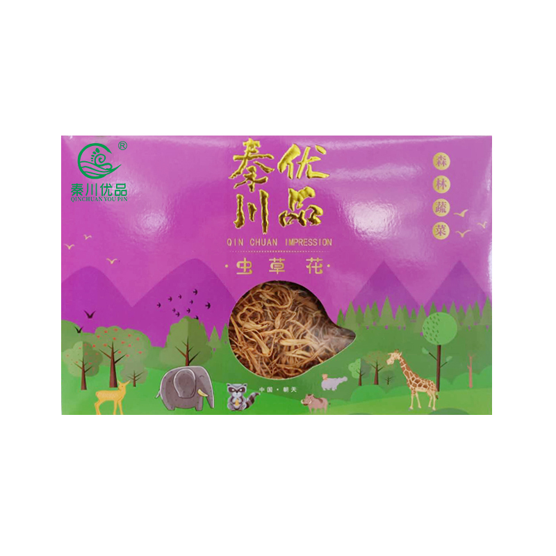 秦川印象虫草花200g/盒高清大图