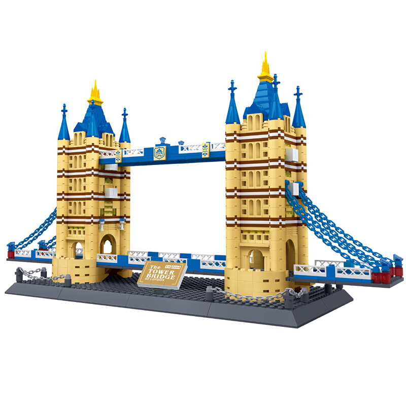 万格积木世界著名建筑兼容乐高拼装积木大号名胜古迹房子系列模型小