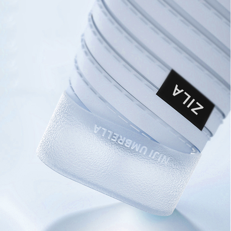 六折太阳透明伞女防晒防紫外线小巧便携遮阳伞晴雨两用迷你卡片口袋伞高清大图