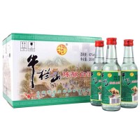 牛栏山二锅头陈酿42度小白牛265ml*20瓶浓香型白酒整箱装