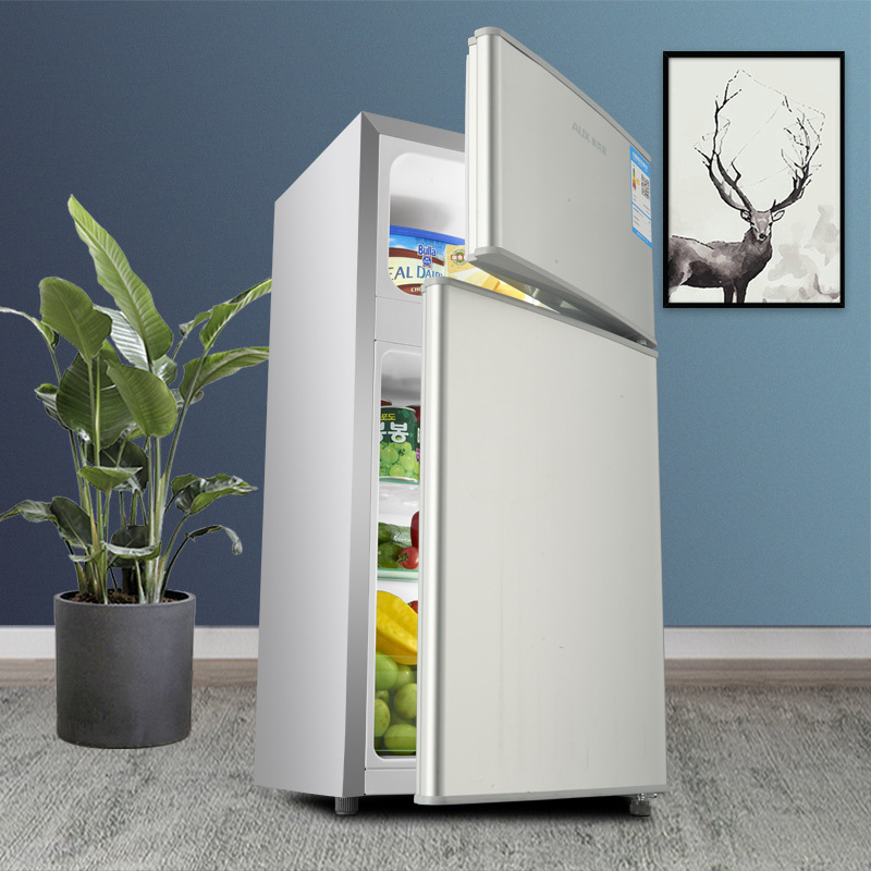 奥克斯(aux)50升双门家用冷藏冰箱家用冷冻冰箱