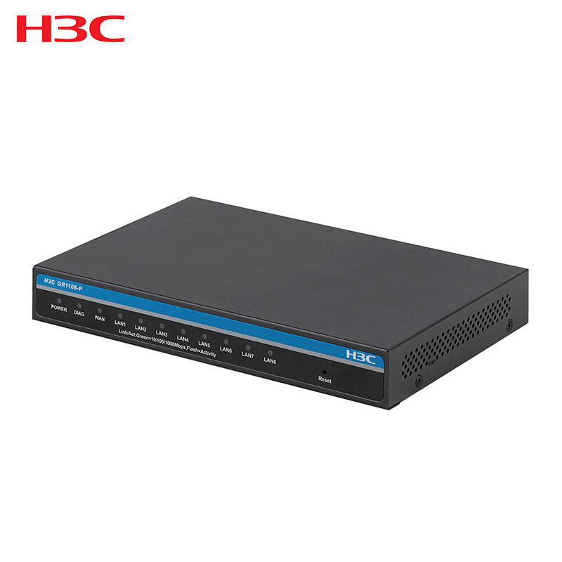 华三(H3C)GR1108-P 全千兆POE供电企业级路由器 内置AC防火墙 带机量50-80高清大图