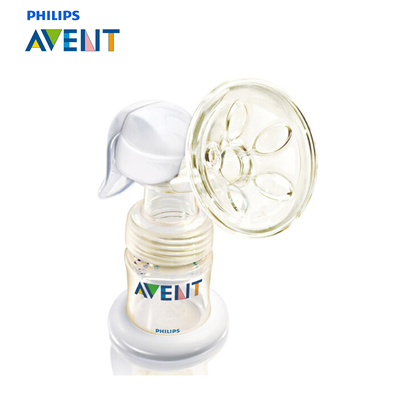 飞利浦 AVENT 吸奶器 经典系列新安怡花瓣按摩垫手动吸乳器PES SCF300/88