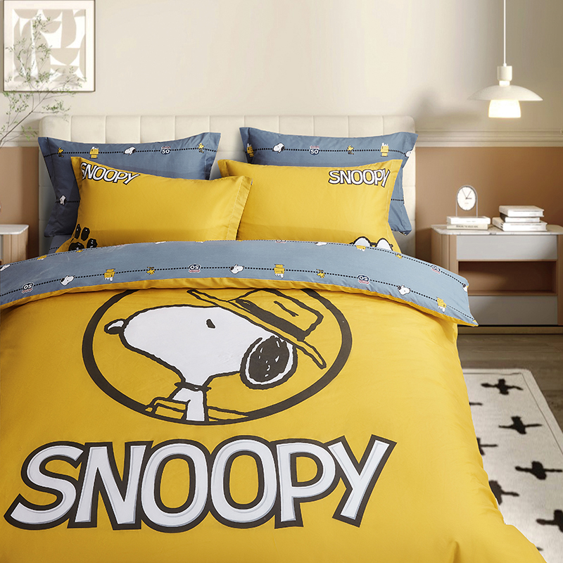 史努比·中纺鲁棉四件套铂尔曼 SNJ01-2023B 单套价