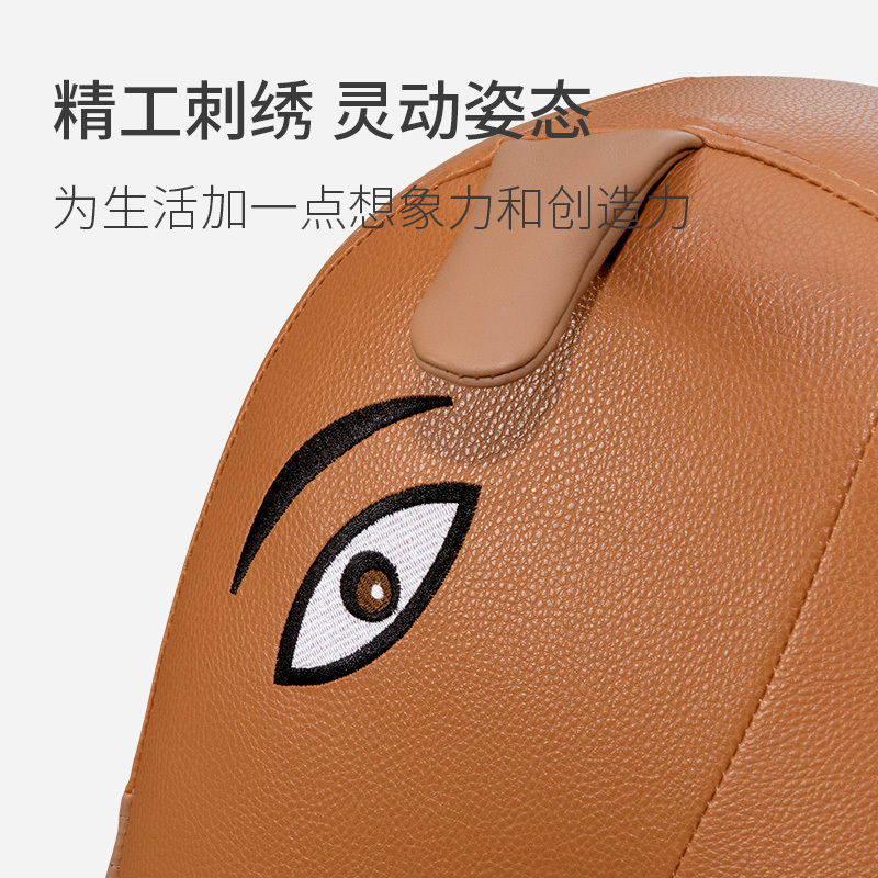 左右 真皮动物卡通凳子坐椅子 可移动小马凳 真皮沙发凳