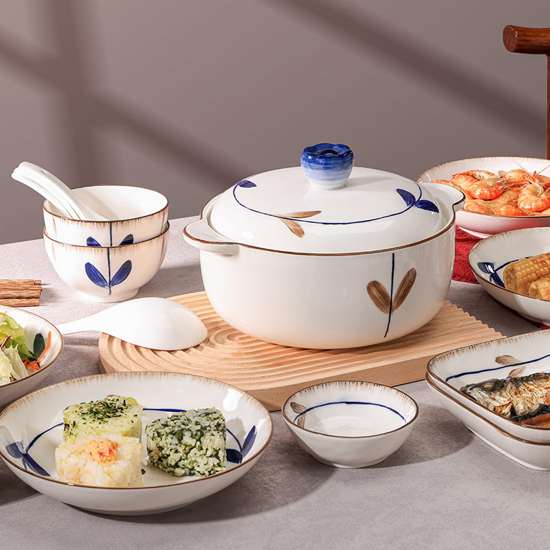 巴米樂(BAMILE) 古风雅韵陶瓷餐具 (32件套)BNL-C308 高温烧制 环保健康高清大图
