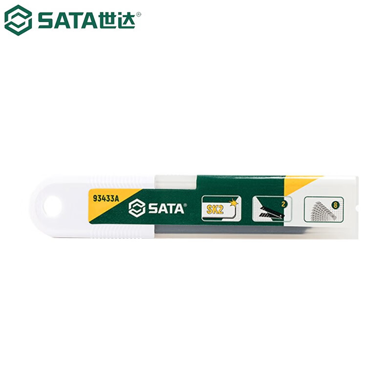 SATA/世达美工刀刀片93433A 18X100X0.5mm 10片 8节1盒高清大图