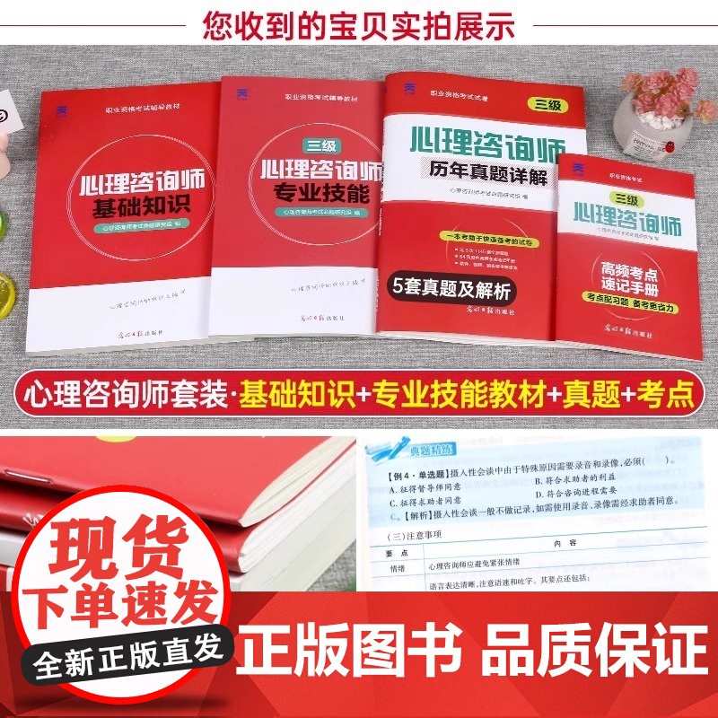 备考2025年心理咨询师考试基础知识操作技能教材历年真题试卷心理学书籍中科院考试天一新奥职业资格证培训理论导论沙盘高清大图