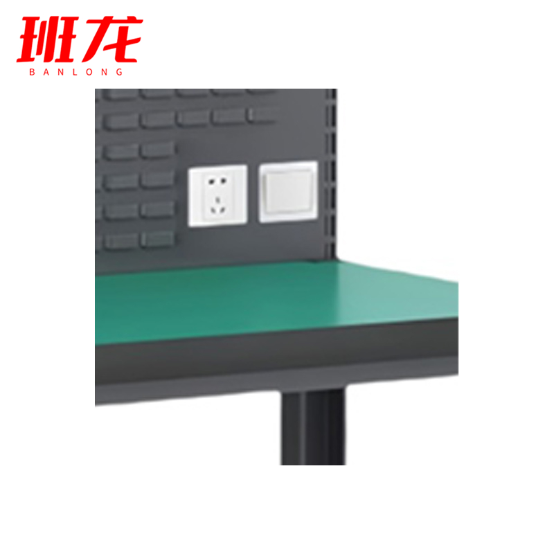 班龙钳工工作台2.1*0.75*0.8m双挂板张高清大图