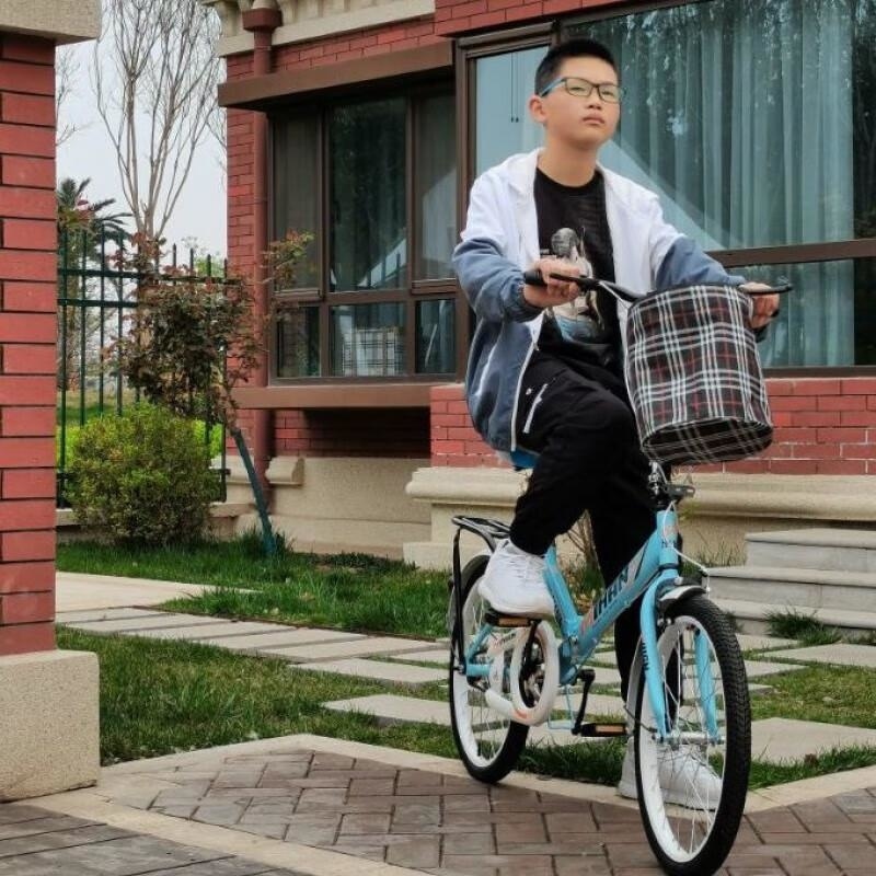 折叠儿童自行车20寸减震通勤学生车IF高清大图