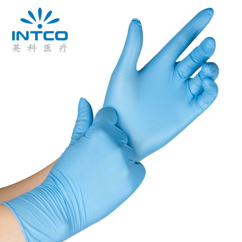 英科(INTCO) 一次性医用(丁腈 乳胶) 检查手套 50副/盒