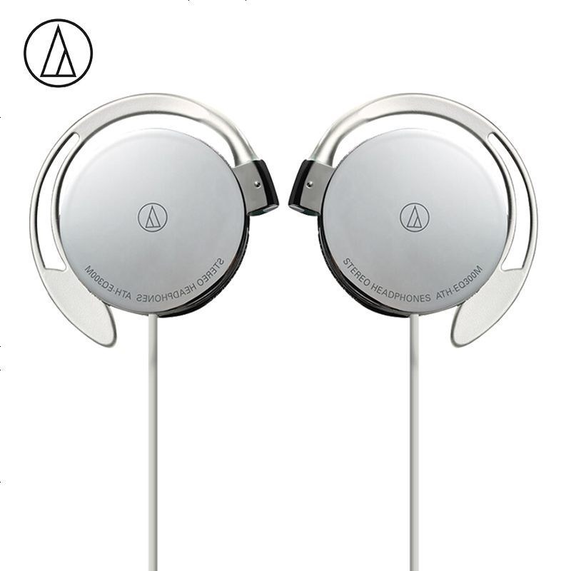 铁三角audiotechnicaatheq300m轻薄耳挂式运动跑步耳机手机耳机白色