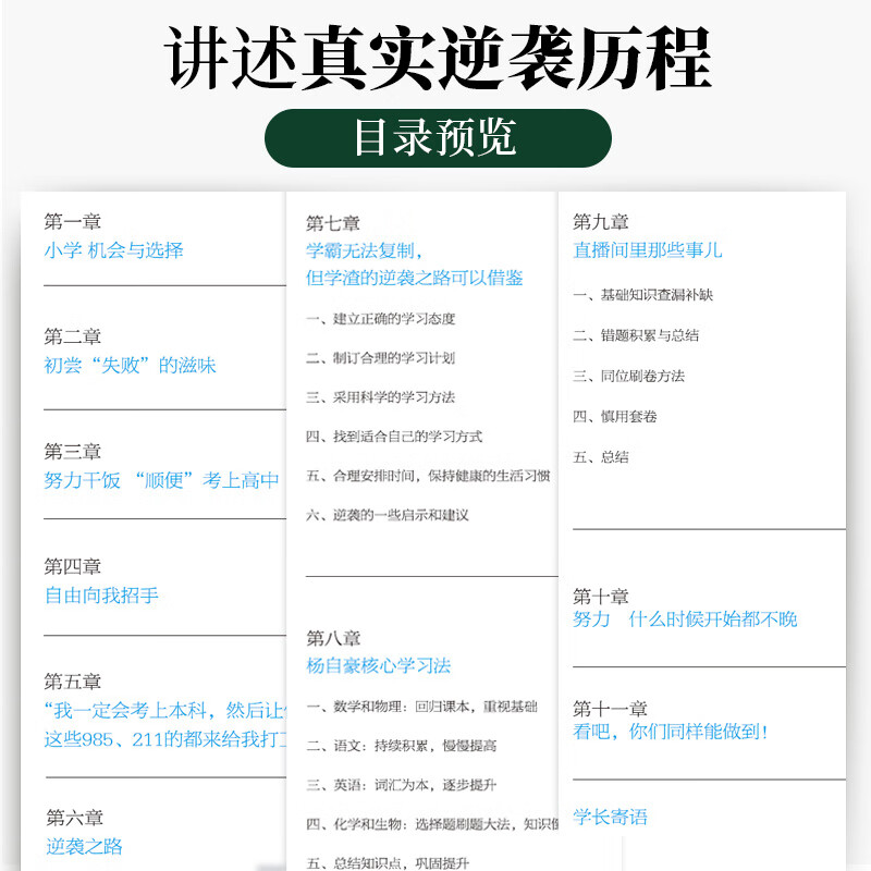 杨自豪自学为王*主图款 [正版]蝶变学园x杨自豪自学为王450到631的华丽逆袭核心学习法高中提分思路奋斗励志故事指南高高清大图