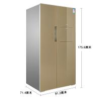 博世(BOSCH)608升 对开门冰箱 家用双开门电冰箱 风冷变频 玻璃面板 BCD-608W(KAN93S8ATI)