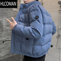 HLCOMAN棉衣男士外套2024新款潮流加厚羽绒棉服工装潮牌棉袄潮 XXXL 8228蓝色