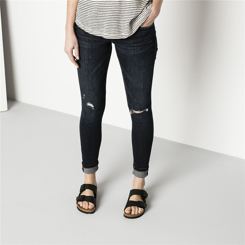 德国勃肯Birkenstock 两扣人造皮革材质男女通用中性软木凉拖鞋Arizona