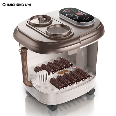 长虹(CHANGHONG)足浴盆脚动按摩加热家用小型泡脚高深桶恒温洗脚机神器