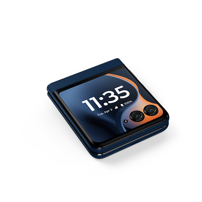 摩托罗拉moto razr 60 第六代折叠屏手机 60万次折叠认证 女生手机 12+512G 午夜苍蓝高清大图