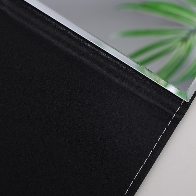 镜子可折叠pu大号化妆镜随身便携梳妆镜桌面台式加厚高清镜子化妆镜