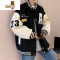 YANXU港风夹克男潮牌美式风街头棒球服外套感刺绣工装上衣服