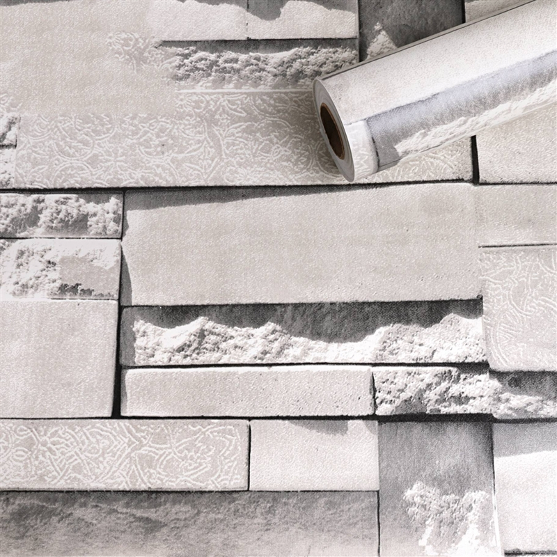 古达墙纸/墙布 北欧现代仿砖纹砖头砖块墙纸古达c3d墙贴餐厅饭店服装