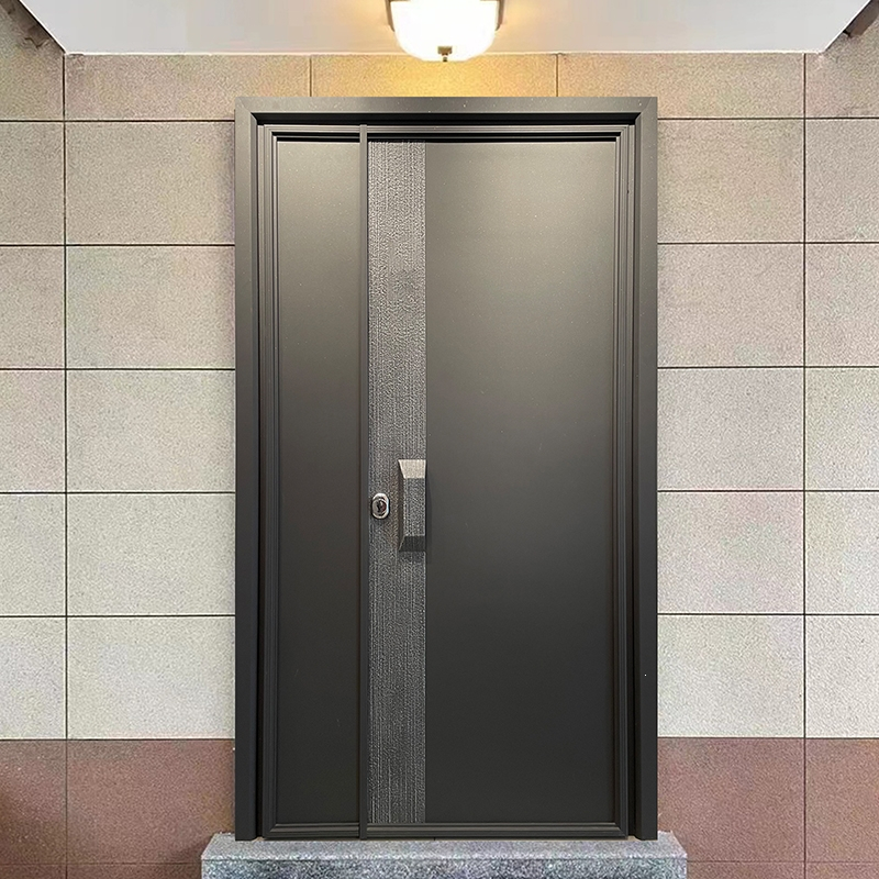 古达制铸铝门子母门入户门别墅大门防盗门家用进户门现代门定制