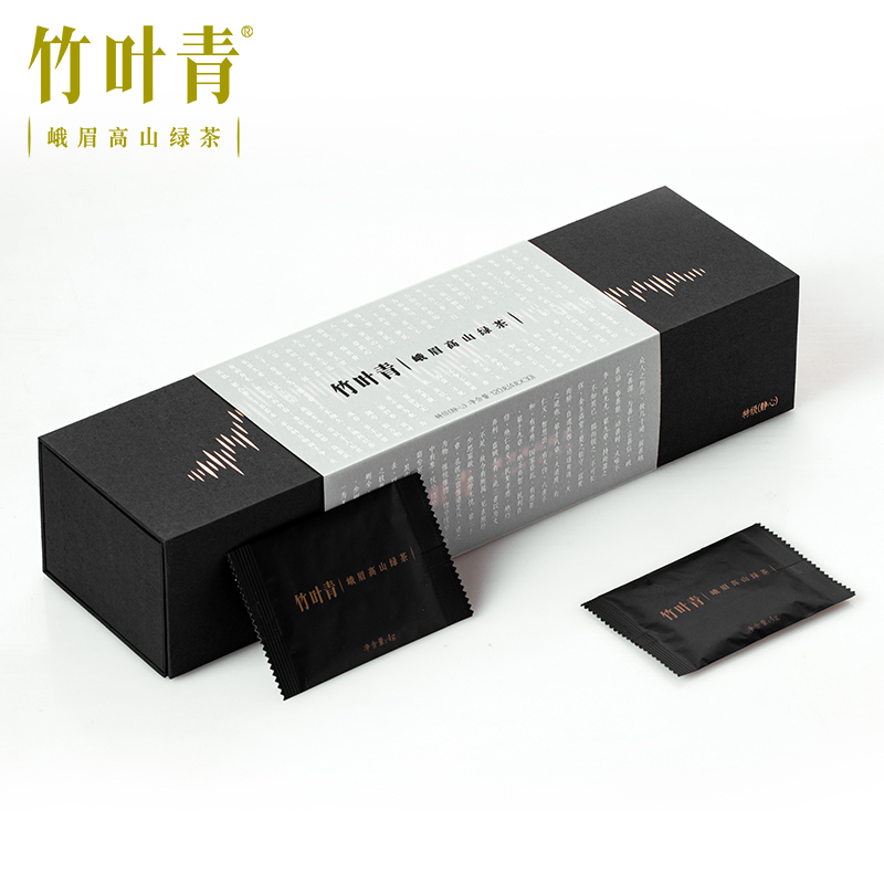[春茶上市]竹叶青茶叶2021新茶峨眉高山绿茶特级(静心)经典礼盒120g