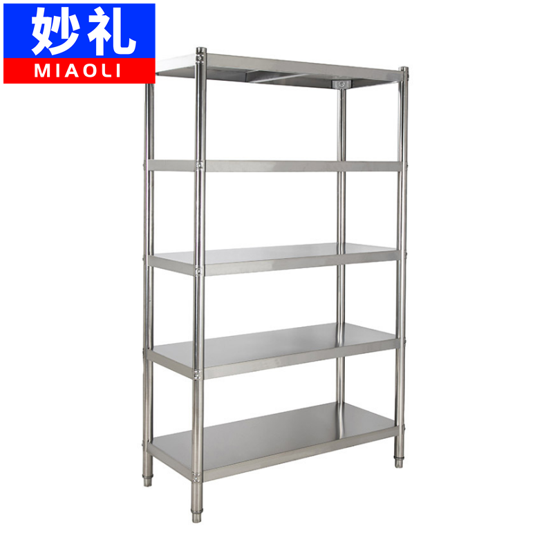 妙礼不锈钢货架五层1000*500*1800mm组高清大图