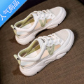SUNTEK凉鞋女2023年新款夏季包头运动网红百搭平底女士休闲小白鞋子 白绿 40