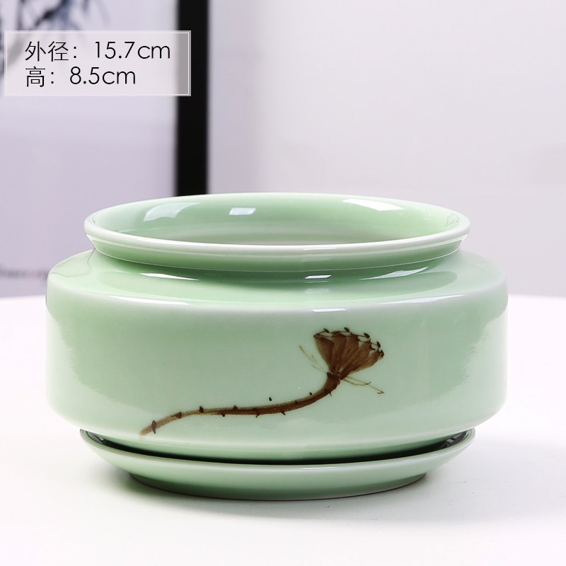 花盆陶瓷特价家用大号特大清仓大托盘绿萝肉肉吊兰多肉小花盆