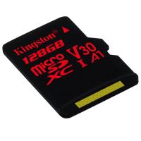 金士顿(Kingston)128G TF卡 读100MB/s写80MB/s 手机存储内存卡 U3 V30 A1 支持4K