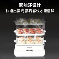 天际电蒸锅DZG-D18AW家用多功能三层大容量18L蒸箱预约定时防干烧蒸菜热饭蒸鱼蒸虾早餐机