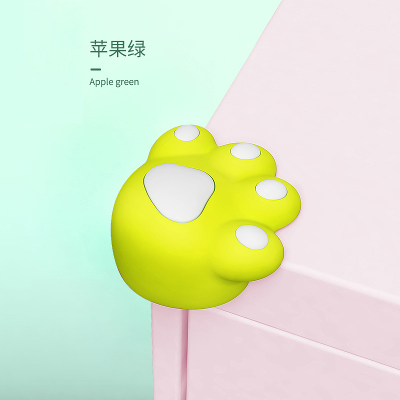 [棒棒猪]熊掌防撞角苹果绿(BBZ-19)4个装
