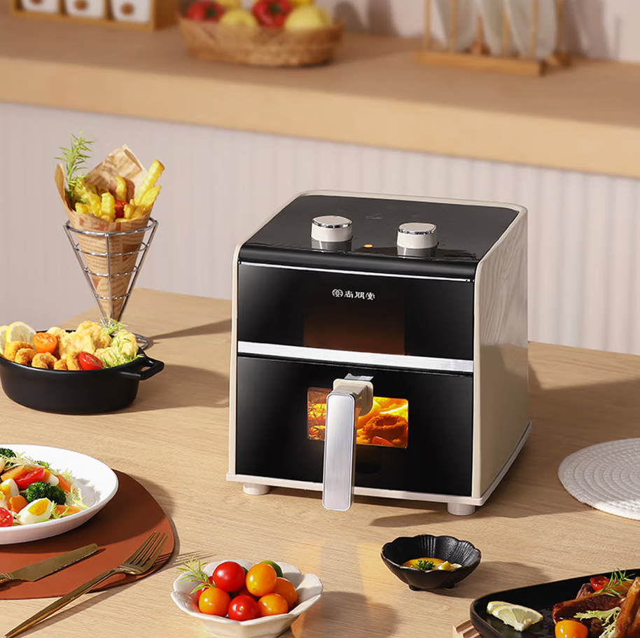 尚朋堂SUNPENTOWN智能空气炸锅低油无烟健康烹饪多功能家用电器