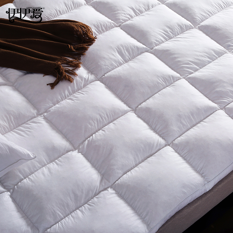 伊伊爱 防羽布床护垫30白鸭绒褥子高清大图