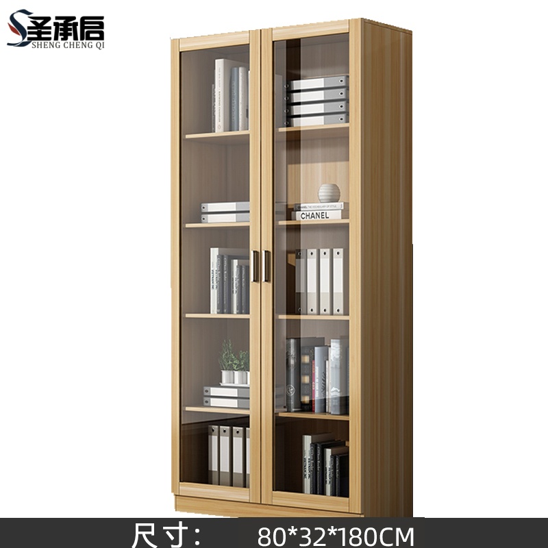 圣承启 落地书柜 对开台高清大图