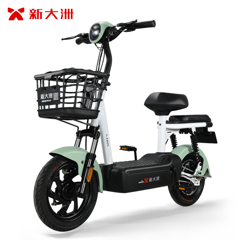 派乐/Palla电动车 小坦克 成人代步48V12Ah铅酸电池 电动自行车 素颜绿