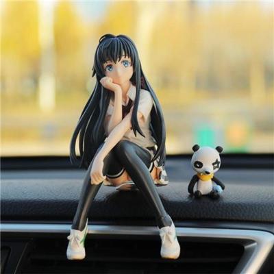 汽车摆件女路飞动漫海贼王手办车内饰品车载中控台车内装饰男礼物雪乃
