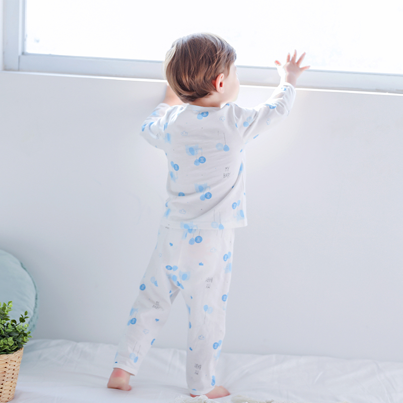 精典泰迪童装儿童睡衣套装纯棉宝宝空调服春夏男薄款13岁女婴儿家居服