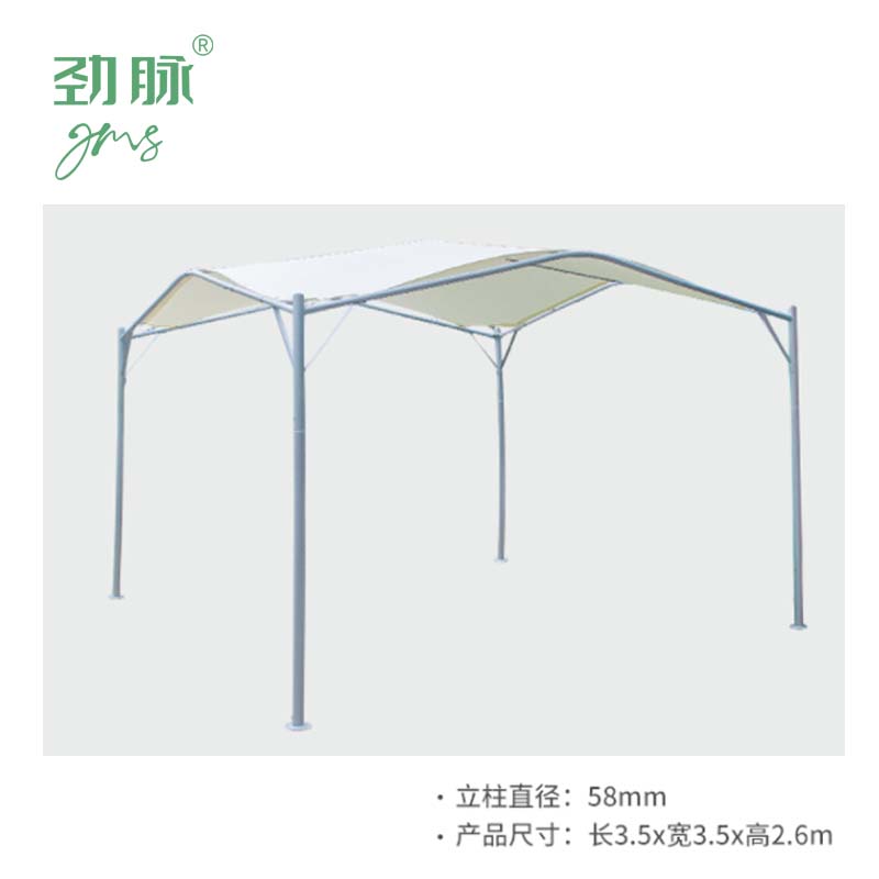劲脉 户外防晒帐篷 加粗立柱3.5*3.5*2.6M 顶高清大图
