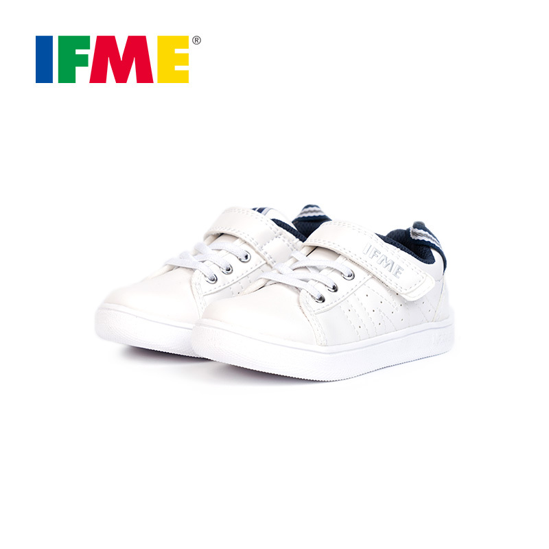 SUPERGA IFME 日本童鞋22-0110 小白鞋魔术贴休闲鞋运动鞋室内鞋幼儿园男女小童学生 一双价