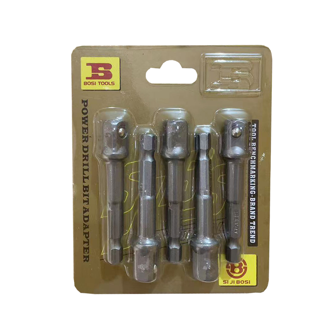 波斯(BOSI) 荧光系列带珠接杆 1/4“/5支 盒高清大图