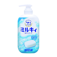 [保湿滋润沐浴露 ]COW BRAND牛牌 牛乳石碱温和皂香沐浴露 550ml 嫩滑肌肤 成人 各种肤质通用