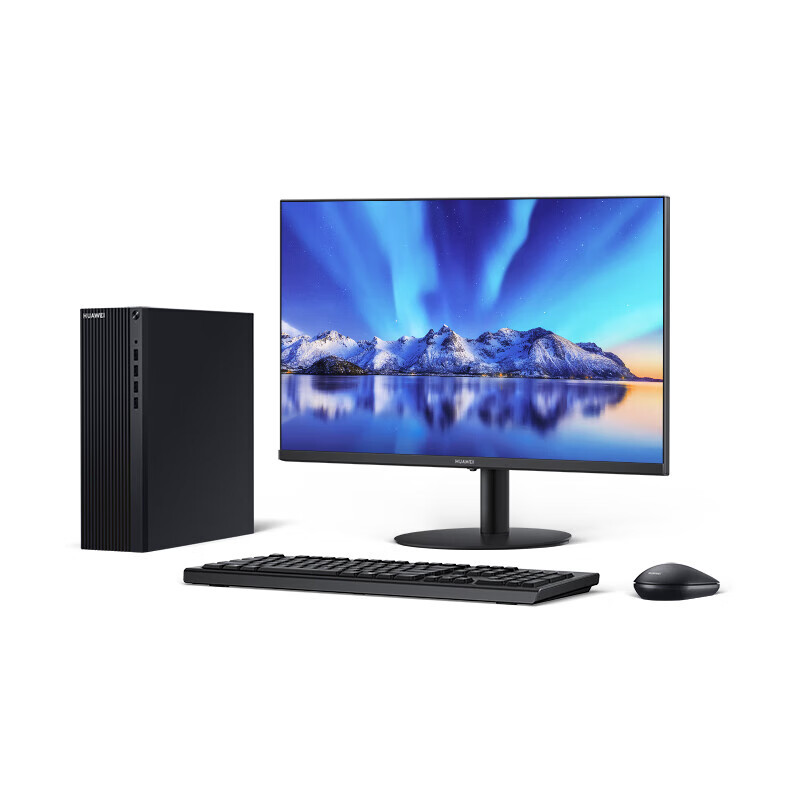 华为擎云 台式机电脑 B530 i5-12400/16GB/512GB/23.8英寸 高性能商用办公电脑
