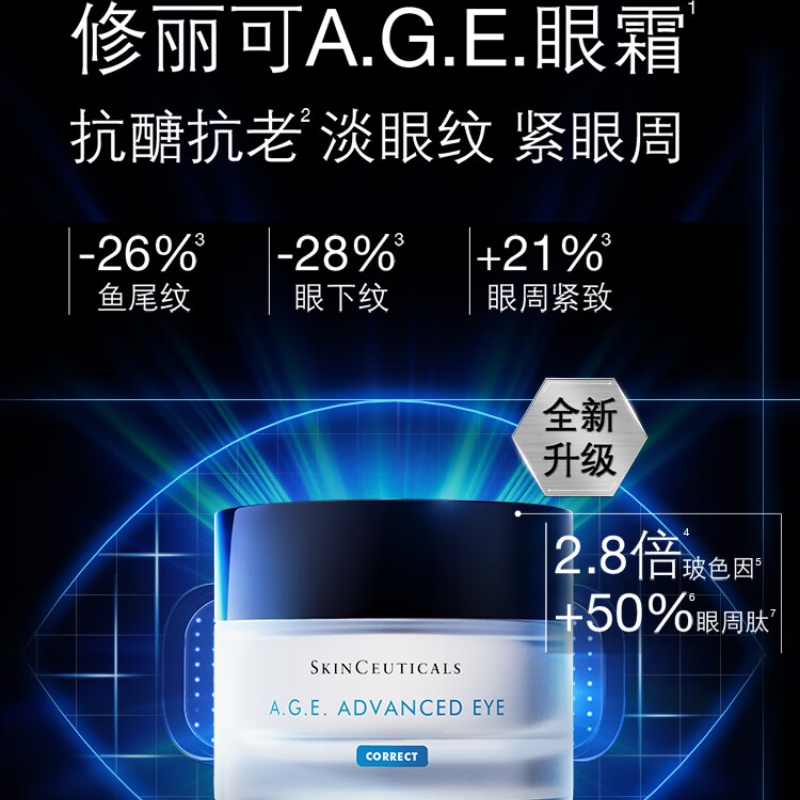 修丽可AGE眼霜15ml 护肤品提拉紧致淡化细纹保湿丰润高清大图