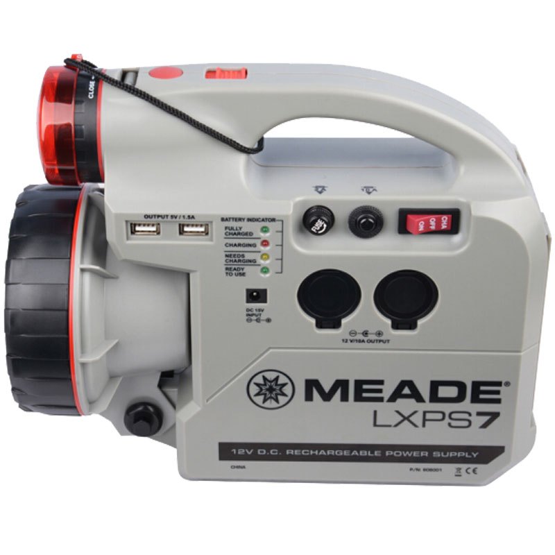 米德MEADE 天文望远镜便携式多功能电源 12V应急电源 USB5V充电电源 聚光灯野外工作电源